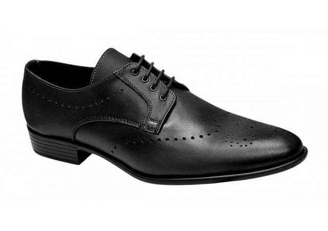 Pantofi eleganti barbati din piele naturala - Model Negru 131